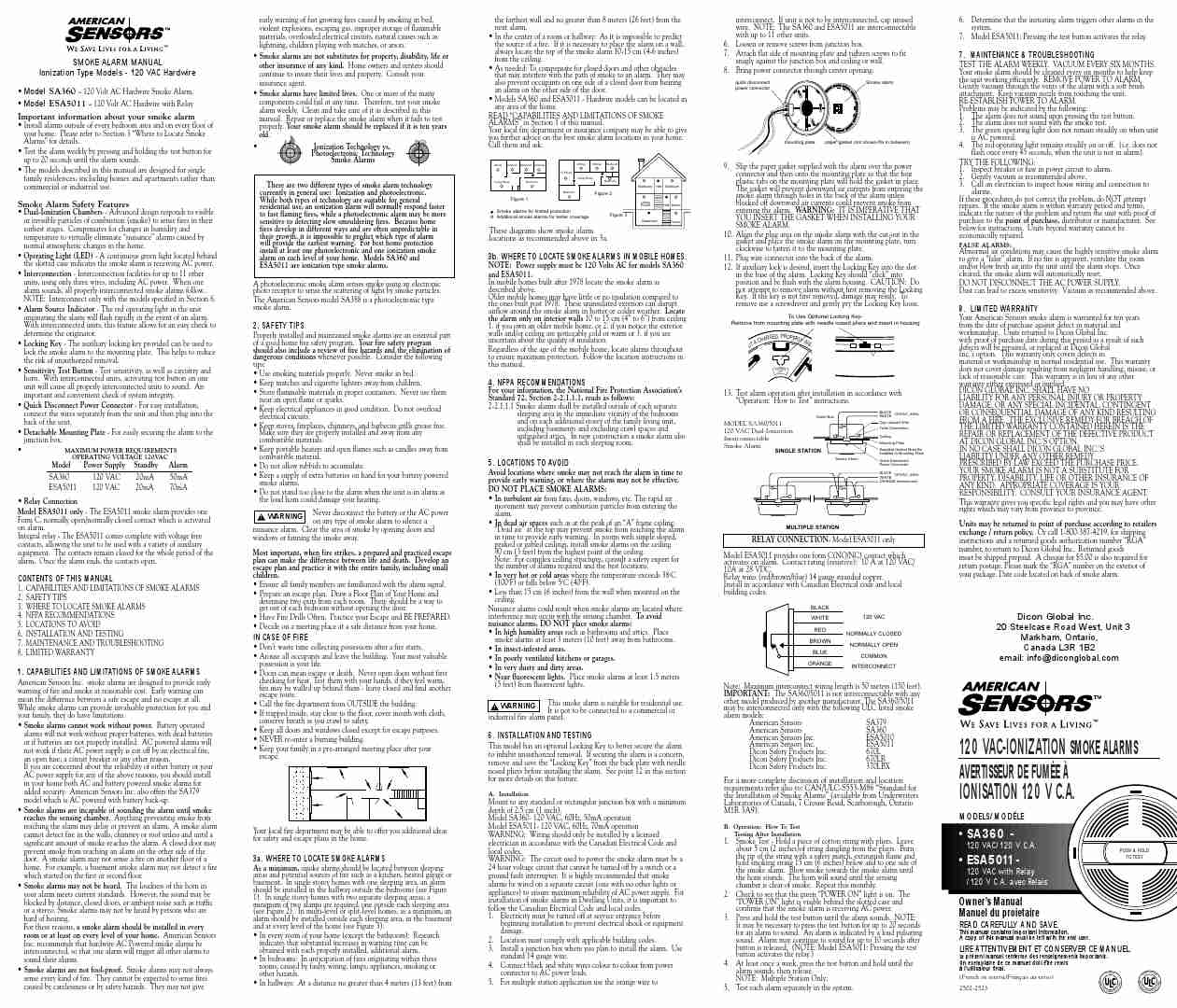 American Sensor Smoke Alarm ESA5011-page_pdf